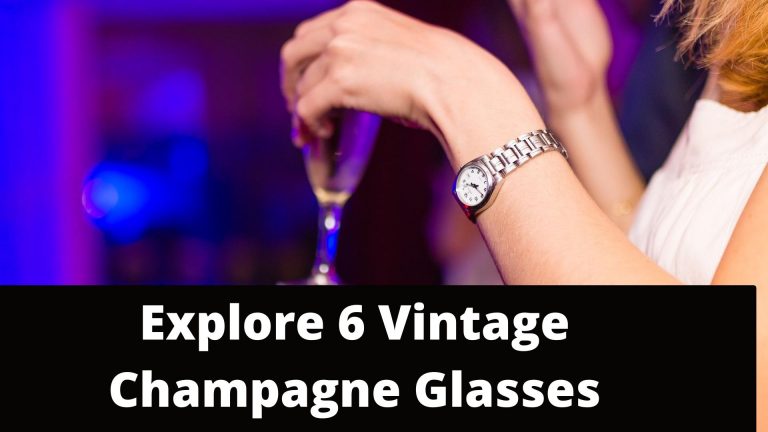 6 Vintage Champagne Glass Design