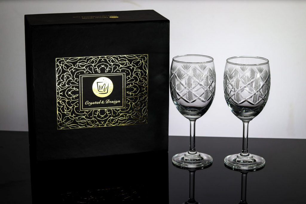 Crystal Design Wine Glass 4