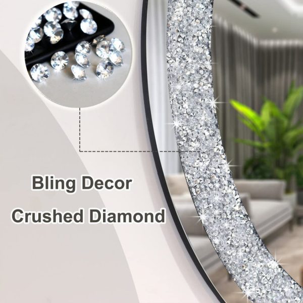 Crystal Crushed Diamond Mirror
