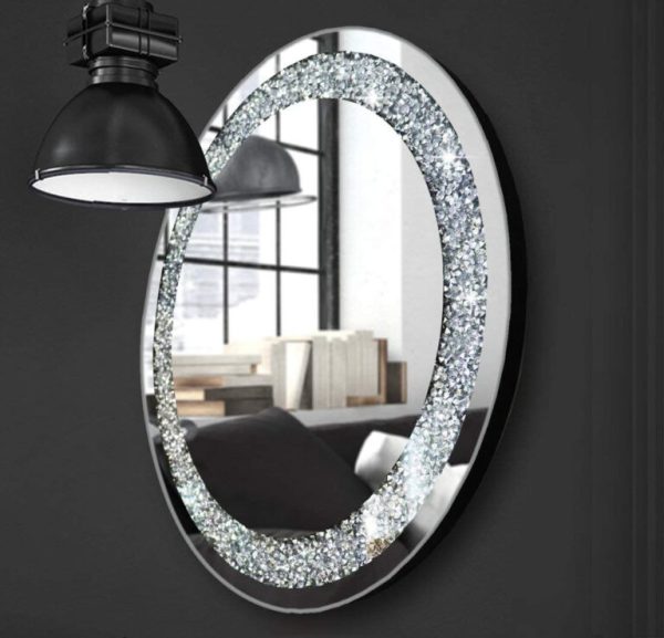 Crystal Design Wall Venetian Round Mirror 2