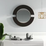 Bapida Agthe black wood wall mirror 2