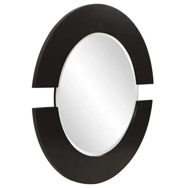Bapida Agthe black wood wall mirror 3