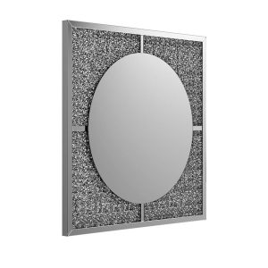 Faustine Crystal Square Wall Mirror 5