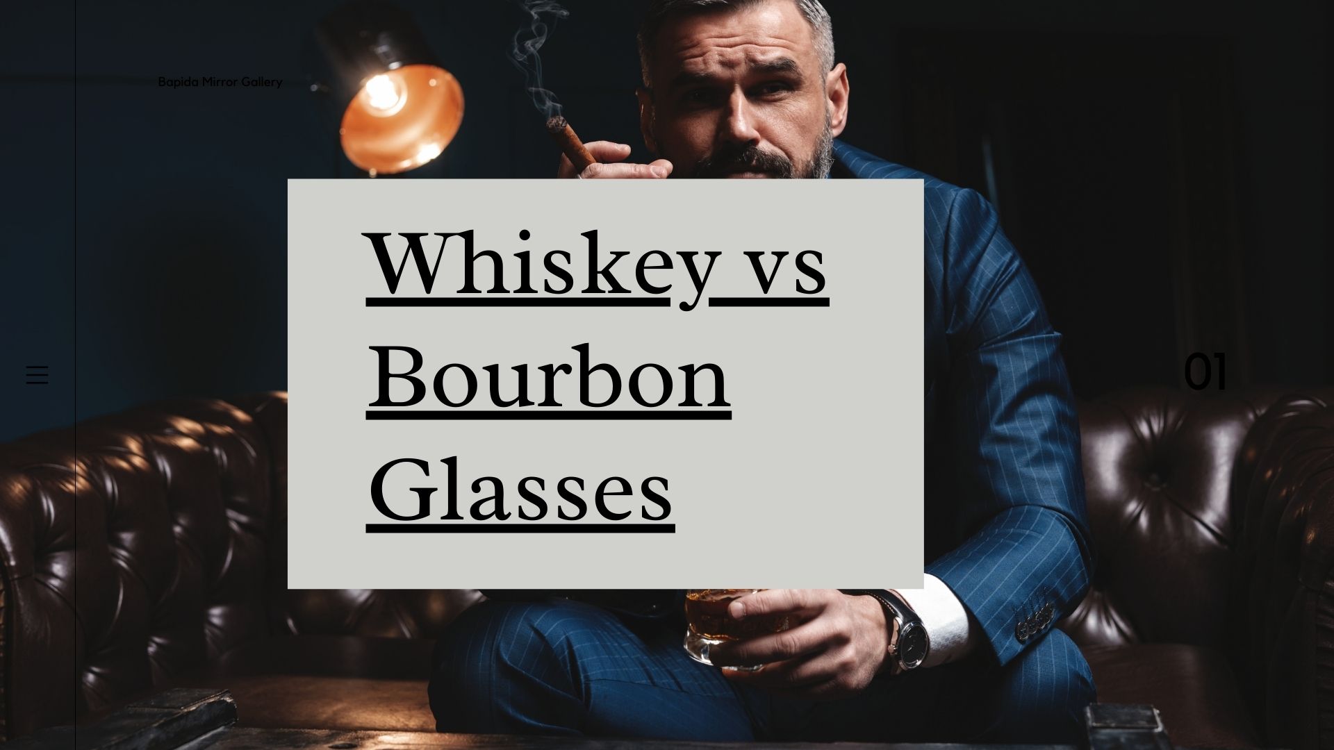 Whiskey vs Bourbon glasses