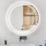Mackie Round LED Bathroom Mirror (3 Led Lights) 1