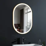 Senta Oval LED Metal Wall Mirror