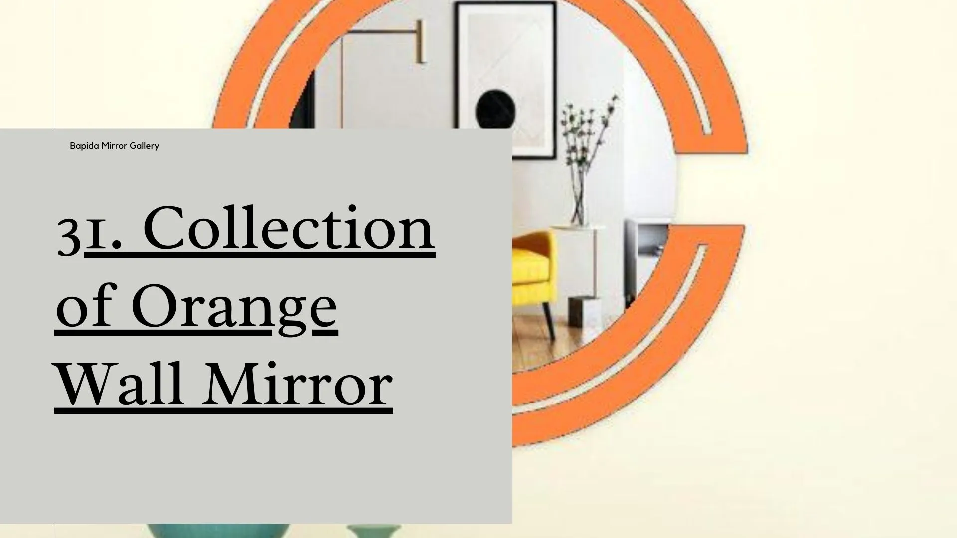Collection of Orange Wall Mirror