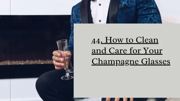 How to Clean and Care for Your Champagne Glasses