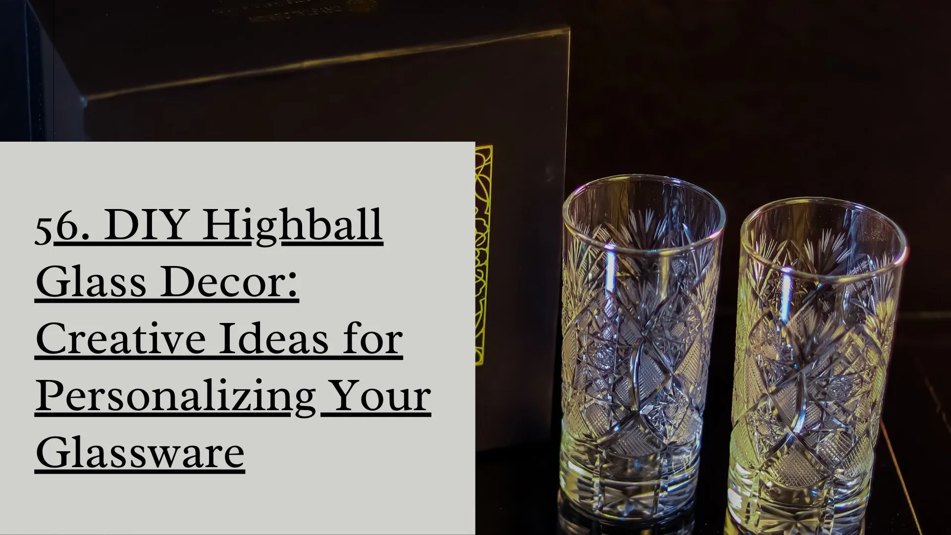 DIY Highball Glass Decor