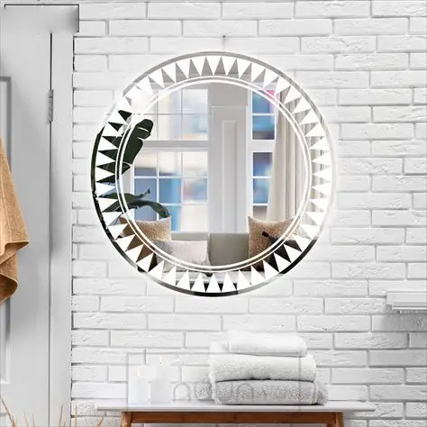 Anahi Round LED Mirror with 3 Lights 4