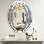 Javell Oval Crystal Mirror