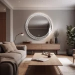 Niyan Round LED Mirror with 3 Lights