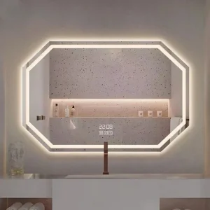 Gizell Rectangle LED Mirror with 3 Lights
